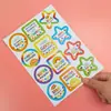 Pegatinas de Recompensa de Dibujos Animados en Inglés para Niños de Preescolar, Pegatinas de Elogio a la Autodisciplina, Materiales Didácticos para Maestros, Pegatinas de Regalo