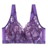 Sujetador Sexy de Encaje de Talla Grande Transfronterizo Ultradelgado Sin Aros Push-Up para Senos Grandes Adelgazante Ajustable Ropa Interior para Mujer al Mayoreo