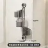 Caixa de Armazenamento com Ventosa Dupla para Cebola, Gengibre e Alho; Suporte Giratório de Armazenamento para Cozinha; Cesta Suspensa; Cesta de Armazenamento com Drenagem Montada na Parede; Armazenamento de Múltiplas Camadas