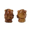 Madeira de Jujuba Fulminada Escultura Desenho Animado Pingente Zhong Kui Colar DIY Ornamento Pingente de Bolsa de Chave Acessórios de Ornamentos Taoístas
