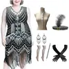 Tallas Grandes S-4XL Ropa para Mujer Estilo Retro de los Años 20 Gatsby Vestido con Lentejuelas y Flecos Fiesta Reunión Anual Fiesta Vestido de Noche
