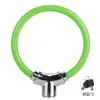 Candado para bicicleta de montaña, bicicleta de carretera, candado con cable de acero grueso, candado con anillo de aleación, candado con batería, candado antirrobo resistente al agua y al corte.