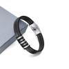 Productos Populares Transfronterizos Pulsera de Titanio con Forma de Cinturón Simple Personalizada Versátil Pulsera Tejida de Acero Inoxidable para Hombre