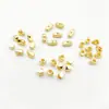 Retención de color fuerte chapado en oro cuentas sueltas irregulares cuentas de piedra espaciadores dorados pequeños irregulares pulsera DIY collar accesorios de joyería