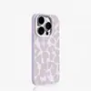 Estampado de Leopardo Gris Adecuado para Funda de Teléfono Apple 17 Pro Max iPhone 16 Imitación tipo líquido 15 Verano Dopamina