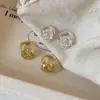 Luxo Leve, Personalidade Única, Brincos Torcidos com Linhas Envolvidas, Design de Nicho Feminino, Brincos Versáteis, Atacado para Transmissão ao Vivo