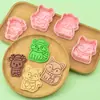Serie Animales Molde para Galletas Cupido Amor Dibujo Animado 3D Molde para Galletas DIY Simulación Impresión Anime