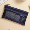 Bolsa de Armazenamento de Malha Multifuncional Bolsa para Cabos de Dados Acessórios Digitais Bolsa Portátil de Viagem Material de Escritório Porta-moedas Bolsa Pequena de Organização