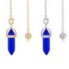 AliExpress alta venda pedra de energia colorida coluna hexagonal de ponta dupla pêndulo espiritual meditação joia de cristal natural atacado