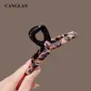 Pinza Grande para el Cabello con Estampado de Leopardo para Mujer, Estilo de Alta Gama para Cabello Grueso, Pinza de Tiburón para Peinados Recogidos, Nuevo Modelo 2026