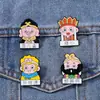 Insignia Homófona de Viaje al Oeste, Cuatro Personajes de la Historia, Pin Esmaltado Versión Q, Accesorio de Moda de Nicho para Entusiastas, Fuente de Suministro