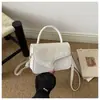 Bolsa Quadrada Pequena de Ombro Cruzado de Mão Textura Estilo Coreano Cor Sólida Simples Grande Capacidade Patchwork Fronteiriço Comércio Exterior Luxo Leve 2026