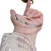 Nuevo Pulso Abierto Minimalista, Único y Versátil, Joyería de Superficie Brillante de Alta Gama, Diseño Elegante, Accesorio de Moda, Idea de Regalo