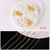 Accesorios Populares Transfronterizos para Uñas Estilo Japonés Cadena Colorida de 19 Pulgadas Chapada en Oro Decoraciones Heladas para Uñas Decoración para Uñas