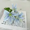 Flores de lírio artificiais, plantas em vaso, flores de seda, peças decorativas para salas de estar e mesas de jantar, arranjos florais para decoração de casa e de fundo de casamento