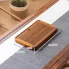 Bandeja de té de madera maciza de palo de rosa modelo nuevo 2024 bandeja de almacenamiento de agua para el hogar mesa de té pequeña seca de madera para sala de estar