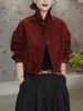 Elegante sobrecamisa de manga larga para mujer, nueva moda otoño 2026, elegante y estiliza la figura, top versátil y de alta gama