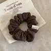 Tecido Plissado Simples Versátil Clássico Bolinhas Doce Diário Flor de Cabelo Coque Rabo de Cavalo Celebridade da Internet Elástico de Cabelo Intestino Grosso Corda de Cabelo