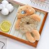 Diadema de Peluche de Capibara Linda para Niñas, Diadema para Moño de Niñas, Color Café, Flor de Felpa Otoño e Invierno