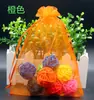 Bolsas de Organza al por Mayor en Stock con Opción de Imprimir Logo, Paquetes de Muestra para Regalo, Bolsas Transparentes de Empaque, Bolsas de Gasa Perlada de Color Sólido con Cordón