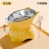 Tigela para Gato com Boca Inclinada para Proteger o Pescoço, Tigela de Comida para Gato, Tigela de Arroz para Gato, Tigela de Água, Tigela Inclinada Anti-Vazamento para Gato, Tigela de Aço Inoxidável para Gato