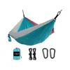 Hamaca Popular de Venta Cruzada al Aire Libre de Tela de Paracaídas de Nylon Silla Columpio de Campamento para una o Dos Personas Bestseller de Invierno para Niños