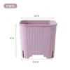 Vasos para Suculentas, Vasos de Plástico, Vasos Quadrados Coloridos, Mini Vasos Respiráveis com Múltiplos Furos para Suculentas, Vasos Grandes Especiais de Resina Espessada