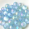 Cuentas de ojo de gato de resina de colores galvanizadas sueltas, accesorios de joyería DIY para pulseras, brazaletes, collares y materiales hechos a mano