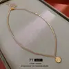 Collar de Acero Inoxidable con Colgante de Flor de Acero de Titanio Diseño Ins Transfronterizo Cadena para Clavícula Joyería de Lujo Ligero de Gama Alta Venta al por Mayor