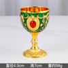 [Suministro seleccionado] Copa de vino blanco de metal de estilo europeo, una copa, juego de vino creativo, color retro para beber en casa