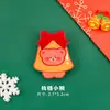 Lindo broche de Navidad, accesorio DIY para las mochilas de los estudiantes de primaria, insignia de dibujos animados de Santa Claus, pequeño regalo