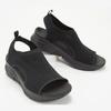 Sandálias Cruzadas Novas de Alta Qualidade, Tênis Esportivos Casuais de Tamanho Grande para Mulheres, Sapatos Peep-Toe de Malha Fly com Solado Plano