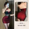 Elegante Vestido de Renda com Patchwork Floral Tridimensional de Camada Dupla Sem Alças para Mulheres, Vestido Bodycon Vazado Franzido, Moderno e Sexy, Emagrecedor