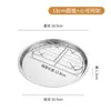 Plato Redondo de Acero Inoxidable 304 Estilo Coreano Plato Escurridor para Tempura Bocadillos Plato para Fruta Estilo Occidental Plato Multifuncional para Barbacoa con Escurridor Plato para Cena