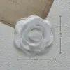Parche de Rosa Tridimensional de 3 cm Aplicación de Tela Flor Bordada por Computadora Accesorio Decoración de Ropa Ramillete Textiles del Hogar Accesorio de Decoración de Ventanas