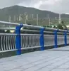 Barandilla protectora de tubería compuesta de acero inoxidable 201 en stock, barandilla de paisaje de río, barandilla de acero inoxidable de aislamiento de tubería compuesta 304