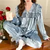 Novo Cardigan 2025 Pijama de Veludo Dourado de Alta Qualidade Pijama Estilo Ins Pijama Feminino de Veludo com Diamantes Conjunto Popular de Duas Peças para Casa