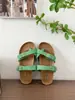 Sandalias Tanga Retro Versátiles con Hebilla y Tiras Cruzadas para Mujer, Casual de Verano, Suela Gruesa, Playa, Romanas, Tipo Birkenstock