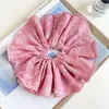 Tecido de alta qualidade anel de cabelo cólon grande cabeça de bola folha corda de cabeça doce coreana corda de cabelo rabo de cavalo feminina flor de cabeça