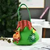 Bolsa de Tote Navideña Creativa con Muñeco 3D, Bolsa para Dulces, Varias Bolsas de Manzana, Bolsa con Cordón, Tela para Bolsa de Regalo Decorativa