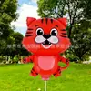 Balões de Folha de Animais de Desenho Animado de Mão com Varetas para Crianças, Adequados para Eventos em Shoppings e Joalherias, Presentes Atacado