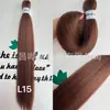 FR trenza fácil Retardante de llama Baja temperatura Seda Trenzas sucias Gradiente marrón gris Venta caliente rusa Trenzas esponjosas suaves