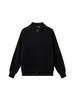 Amazon Outono Inverno Masculino Cardigan de Tricô com Gola Alta Solto Casual Zíper Roupa Externa Cor Sólida Suéter Tendência Versátil Top