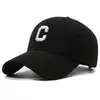 Gorra de Béisbol con Pico de Pato, Estilo Delgado para Primavera y Otoño, Letra C, Visera Plana, Algodón Puro, Sombrero de Sol para Viajes para Adultos