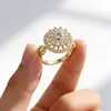 Anillo Giratorio de Plata Tailandesa para Alivio de la Ansiedad, Anillo para el Dedo Índice con Múltiples Círculos y Cuentas de la Suerte, Moda Estilo Coreano, Regalo de Moda para Mejores Amigos