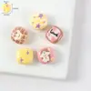 Contas de Animal Desenho Animado Fofo Acrílico Fosco Acessórios para Joias DIY Acessórios com Contas Pingente para Chaveiro Pacote de Materiais