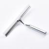 Limpiaparabrisas de silicona blanca acero inoxidable vidrio limpiaparabrisas de silicona para vidrio limpiador de vaho de espejo rascador de vidrio