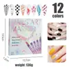Caneta Graffiti para Nail Art Personalizada 0,5mm Tinta Acrílica Caneta de Pintura para Unhas DIY Secagem Rápida Caneta de Pontilhamento e Contorno Transfronteiriça