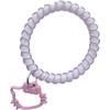Colgante Kt Transparente de Verano Cuerda para Teléfono Pulsera Corazón de Niña Goma para el Cabello Sin Costuras Ins Dulces Accesorios para el Cabello Regalo para Mejor Amiga