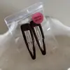 Serie de Colores Café Té con Leche Pinza para Flequillo Cabello Suelto de la Frente Pinza de Gota de Agua Linda Versátil Pinza Lateral Accesorios para el Cabello Nuevo Estilo para Mujeres